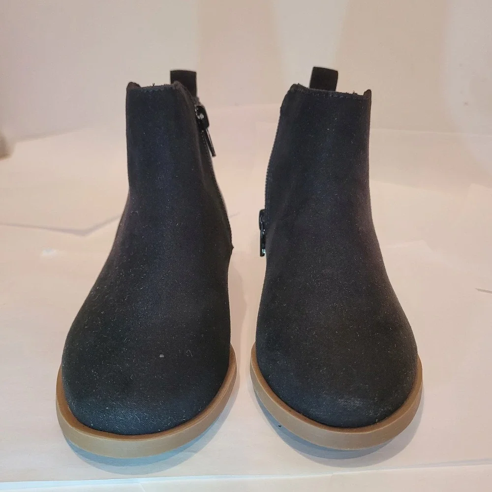 Wonder Nation Girls Kids Black Ankle Boots‎ Size US 11 Side Zip Chelsea Style